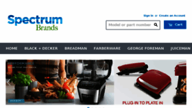 What Spectrumbrandsparts.com website looked like in 2017 (6 years ago)