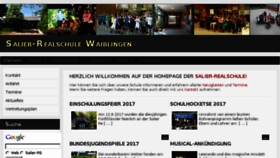 What Salier-realschule.de website looked like in 2017 (6 years ago)