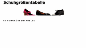 What Schuhgroessentabelle.net website looked like in 2017 (6 years ago)