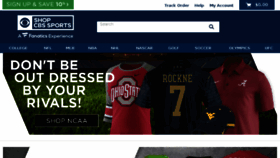 What Shop.cbssports.com website looked like in 2017 (6 years ago)