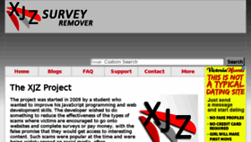 What Survey-remover.com website looked like in 2017 (6 years ago)