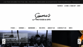 What Samoras.com website looked like in 2017 (6 years ago)