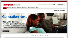 What Security.honeywell.com website looked like in 2017 (6 years ago)