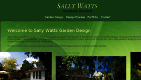 What Sallywattsgardendesign.co.uk website looked like in 2017 (6 years ago)