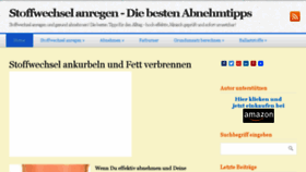 What Stoffwechselanregentipps.com website looked like in 2017 (6 years ago)