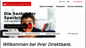What Santander-direkt.de website looked like in 2017 (9 years ago)