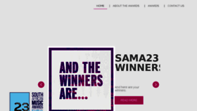 What Samusicawards.co.za website looked like in 2017 (6 years ago)