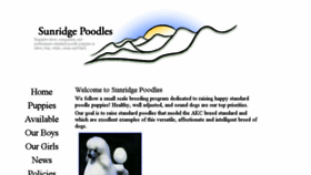 What Sunridgepoodles.com website looked like in 2017 (6 years ago)