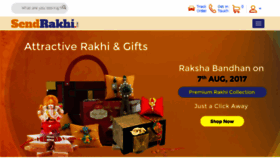 What Sendrakhi.com website looked like in 2017 (6 years ago)