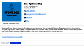 What Stoneagesmokeshopanderson.com website looked like in 2017 (6 years ago)