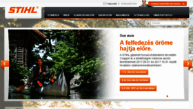 What Stihl.hu website looked like in 2017 (6 years ago)