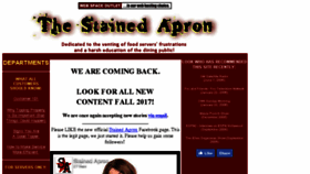 What Stainedapron.com website looked like in 2017 (6 years ago)