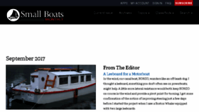 What Smallboatsmonthly.com website looked like in 2017 (6 years ago)