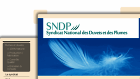 What Syndicat-duvets-plumes.fr website looked like in 2017 (6 years ago)