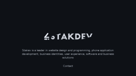What Stakdev.com website looked like in 2017 (6 years ago)