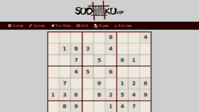 What Sudoku.vip website looked like in 2017 (6 years ago)