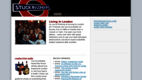What Stuckinlondon.com website looked like in 2017 (6 years ago)