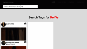 What Selfiehashtag.com website looked like in 2017 (6 years ago)