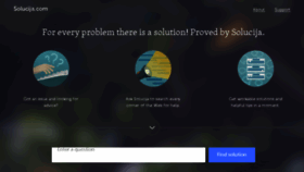 What Solucija.com website looked like in 2017 (7 years ago)