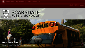 What Scarsdaleschools.org website looked like in 2017 (6 years ago)