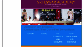 What Srieswaracademy.com website looked like in 2017 (6 years ago)