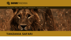 What Safaritanzania.dk website looked like in 2017 (6 years ago)