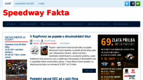 What Speedwayfakta.cz website looked like in 2017 (6 years ago)
