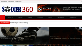 What Soccer360.co.uk website looked like in 2017 (6 years ago)