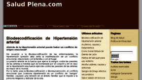What Saludplena.com website looked like in 2017 (6 years ago)