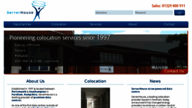 What Serverhouse.co.uk website looked like in 2017 (6 years ago)
