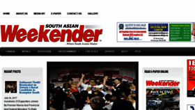 What Southasianweekender.ca website looked like in 2017 (6 years ago)