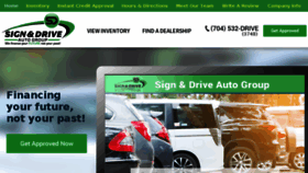 What Signanddrivecars.com website looked like in 2017 (6 years ago)