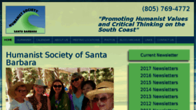 What Santabarbarahumanists.org website looked like in 2017 (6 years ago)