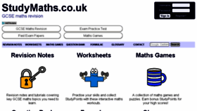 What Studymaths.co.uk website looked like in 2017 (6 years ago)