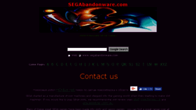 What Segabandonware.com website looked like in 2017 (6 years ago)