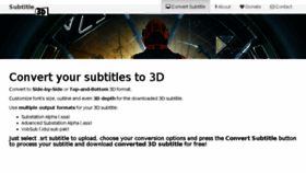 What Subtitle3d.com website looked like in 2017 (6 years ago)