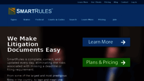 What Smartrules.com website looked like in 2017 (6 years ago)
