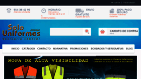 What Solouniformes.es website looked like in 2017 (6 years ago)