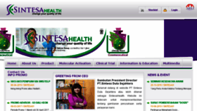What Sintesahealth.co.id website looked like in 2017 (6 years ago)