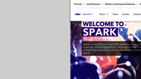 What Sparknz.co.nz website looked like in 2017 (6 years ago)
