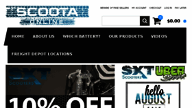 What Scoota-online.com.au website looked like in 2017 (6 years ago)