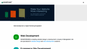 What Senseforweb.com website looked like in 2017 (6 years ago)