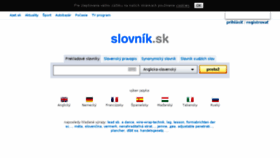 What Slovnik.azet.sk website looked like in 2017 (6 years ago)