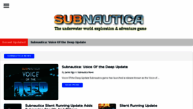 What Subnautica.org website looked like in 2017 (6 years ago)