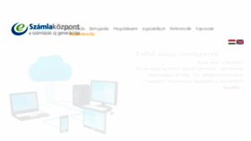 What Szamlakozpont.hu website looked like in 2017 (6 years ago)