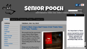 What Seniorpooch.com website looked like in 2017 (6 years ago)