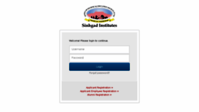 What Sinhgad.info website looked like in 2017 (8 years ago)