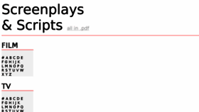What Screenplaysandscripts.com website looked like in 2017 (6 years ago)