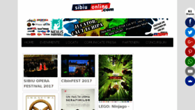 What Sibiuonline.com website looked like in 2017 (6 years ago)