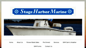 What Stageharbormarine.com website looked like in 2017 (6 years ago)